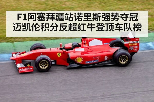 F1阿塞拜疆站诺里斯强势夺冠 迈凯伦积分反超红牛登顶车队榜